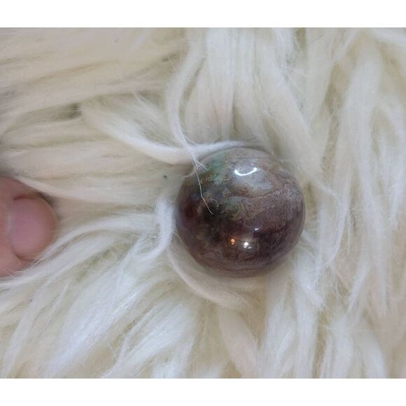 Natural Jasper Sphere Polished Stone Approx 1 inch - Picture 2 of 6